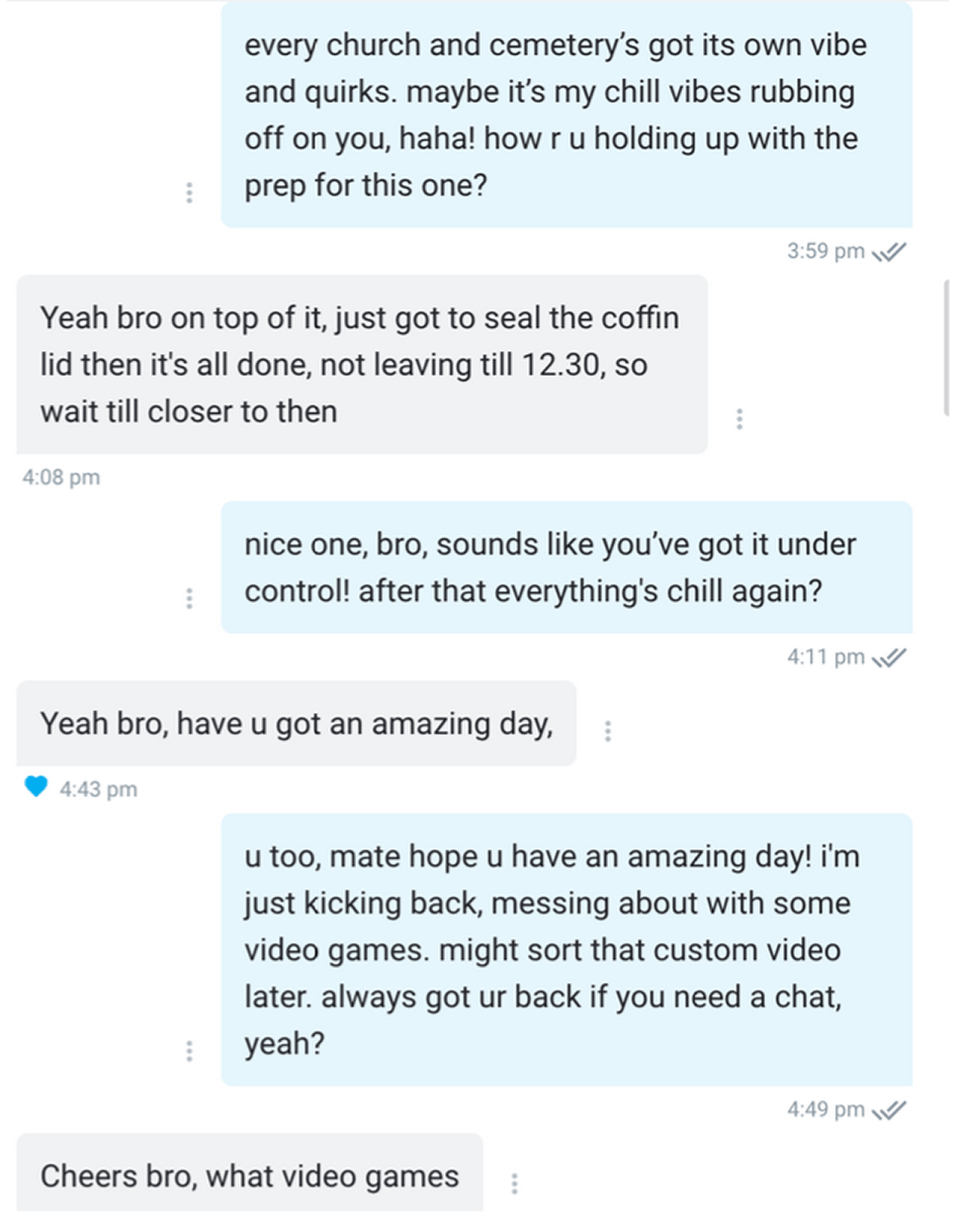 Sample chat