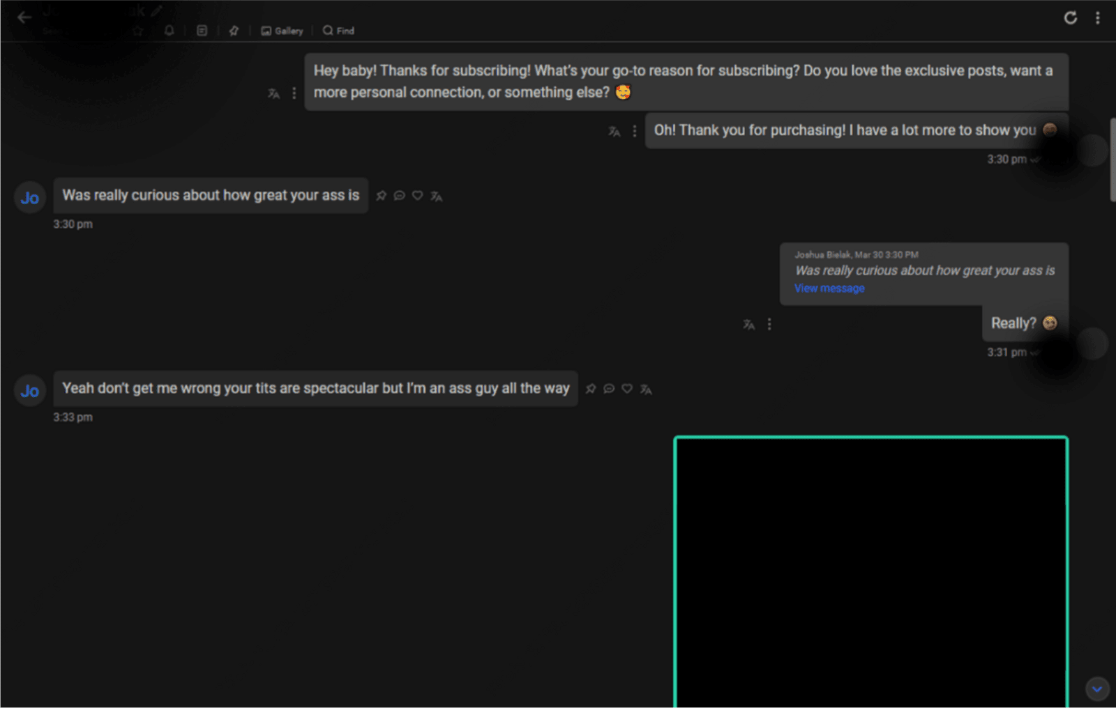 Sample chat