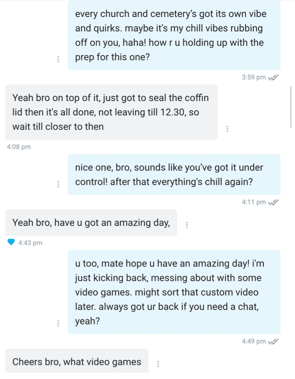 Sample chat